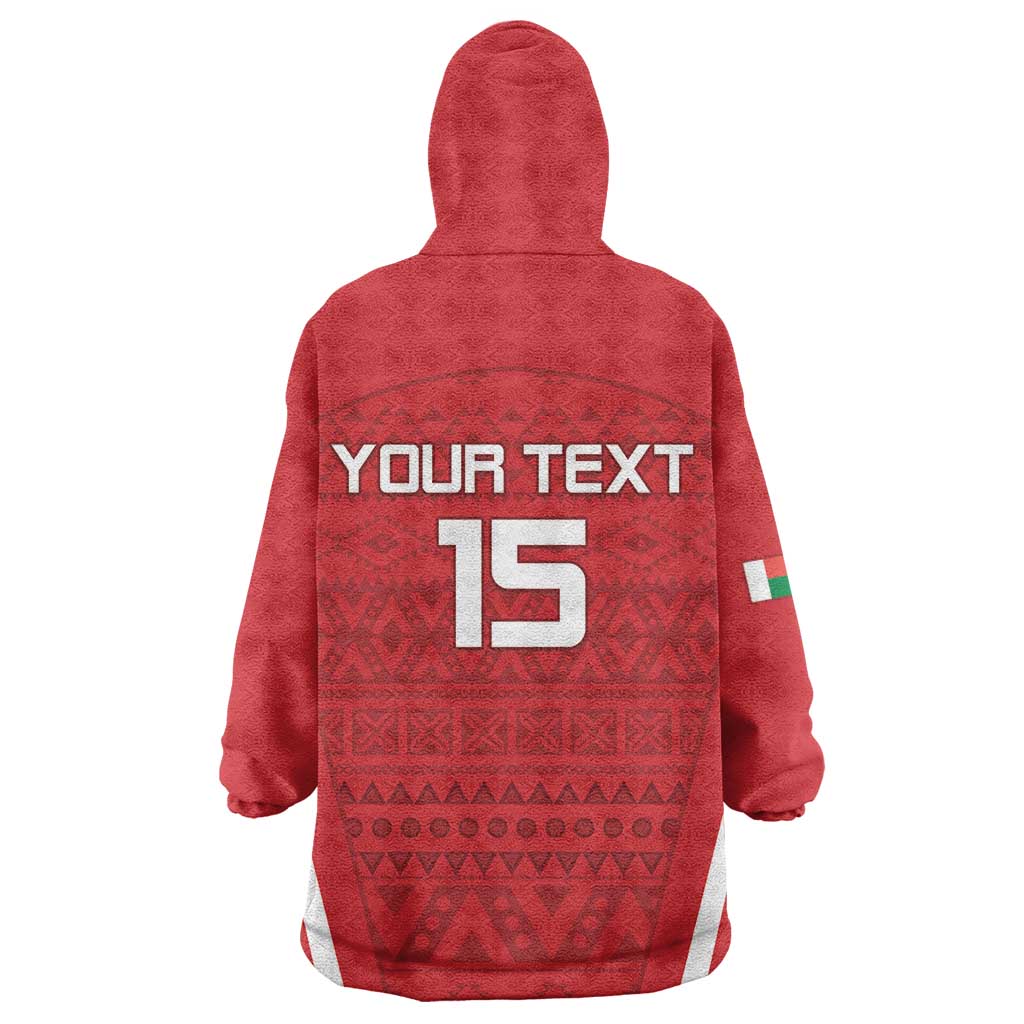 Custom Madagascar Football Wearable Blanket Hoodie Go Champions LT15