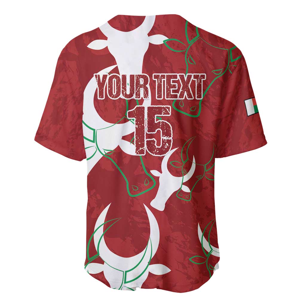 Custom Madagascar Football Baseball Jersey Allez Barea LT15