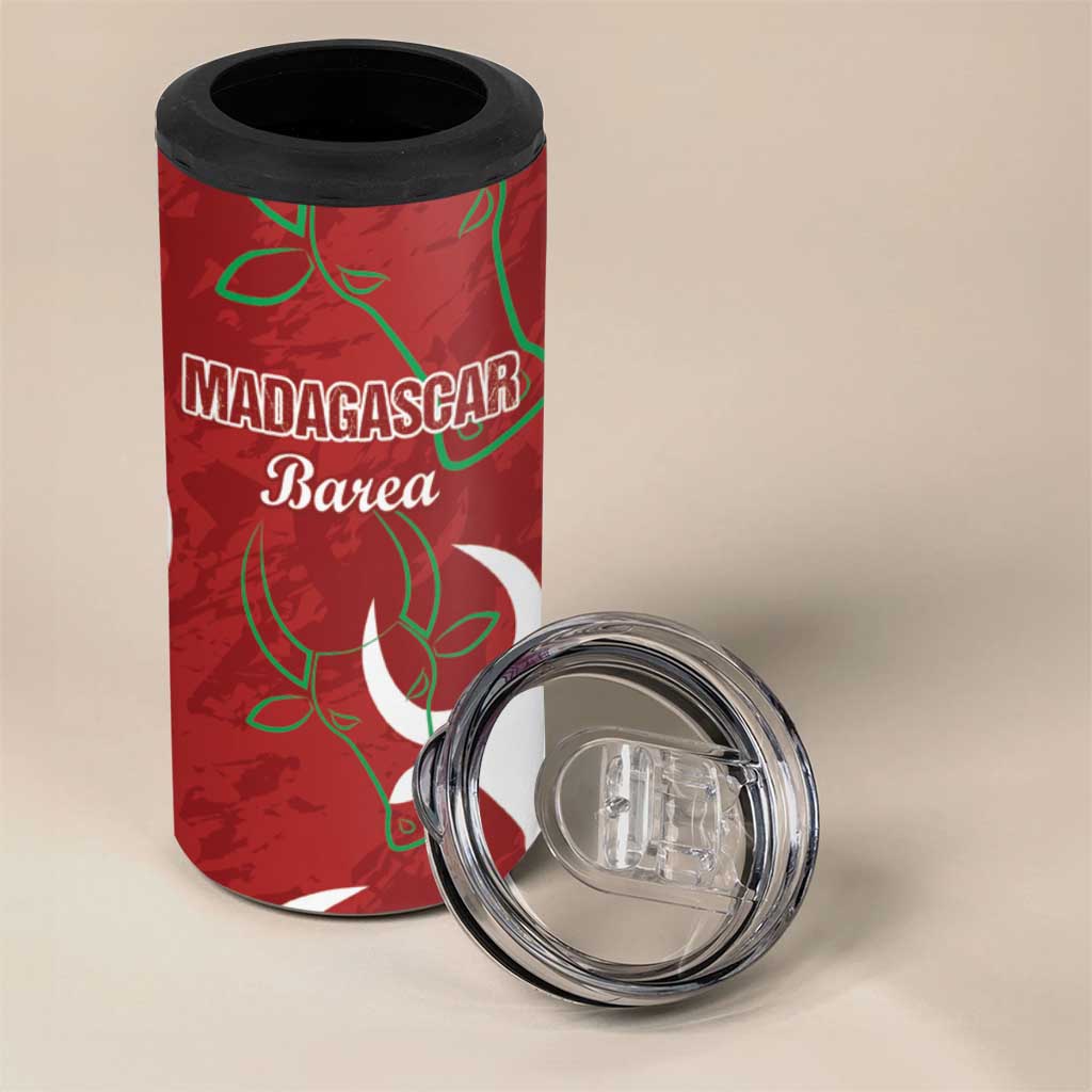Custom Madagascar Football 4 in 1 Can Cooler Tumbler Allez Barea LT15