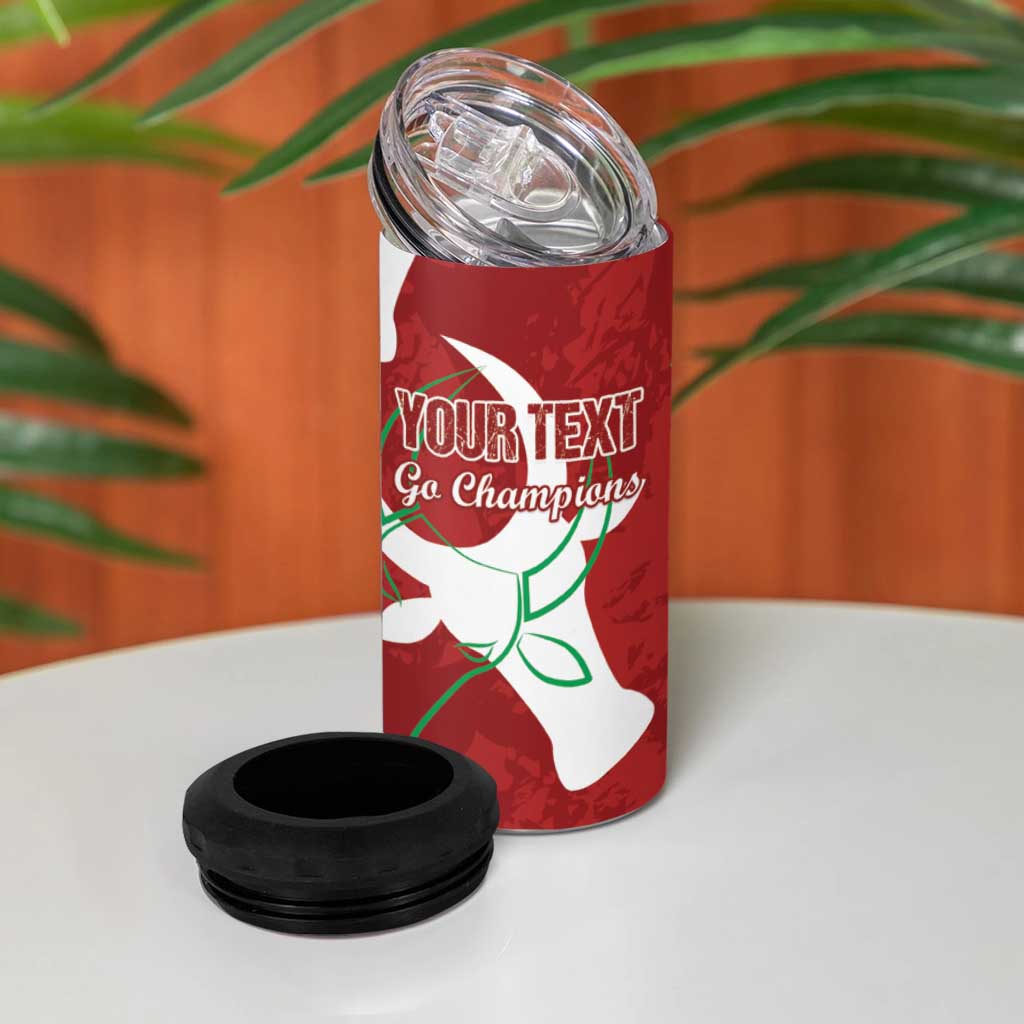 Custom Madagascar Football 4 in 1 Can Cooler Tumbler Allez Barea LT15