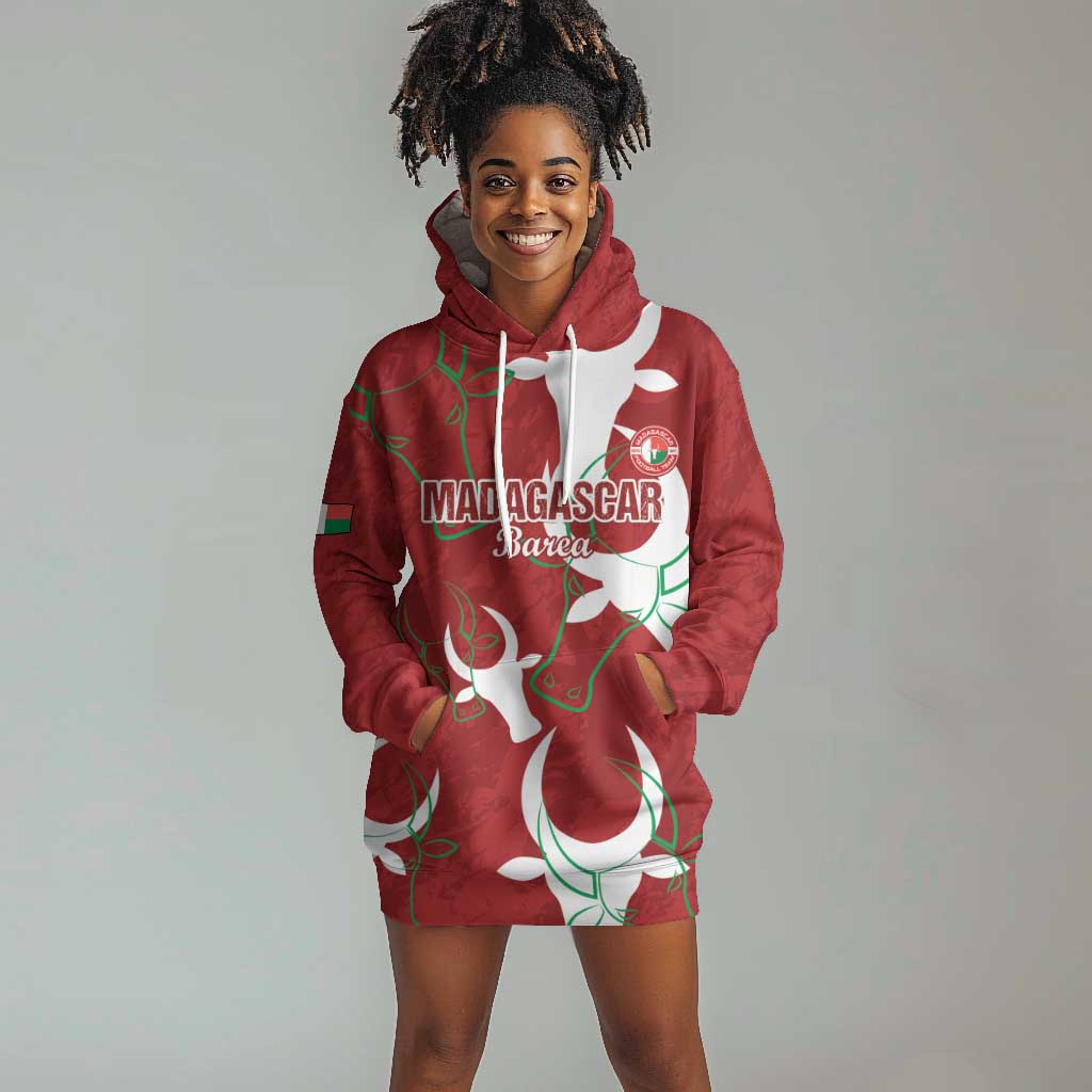 Custom Madagascar Football Hoodie Dress Allez Barea LT15