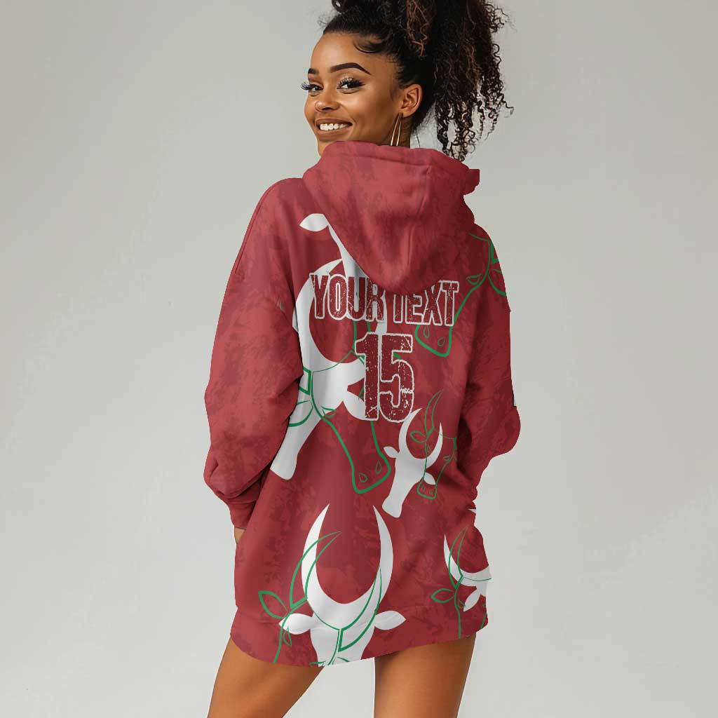 Custom Madagascar Football Hoodie Dress Allez Barea LT15