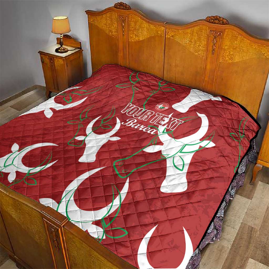 Custom Madagascar Football Quilt Allez Barea LT15