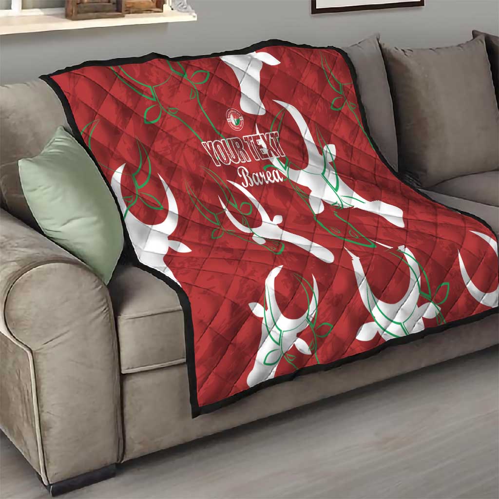 Custom Madagascar Football Quilt Allez Barea LT15