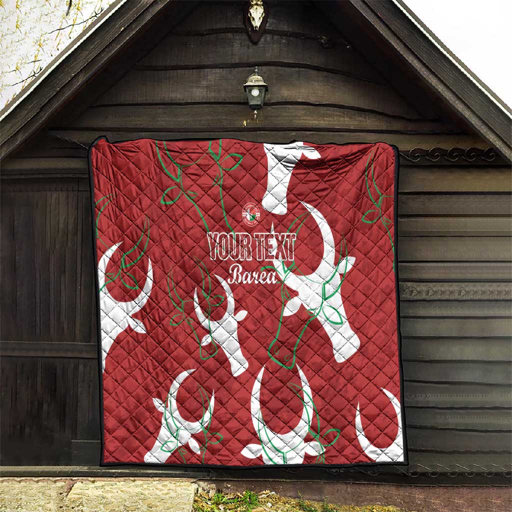 Custom Madagascar Football Quilt Allez Barea LT15