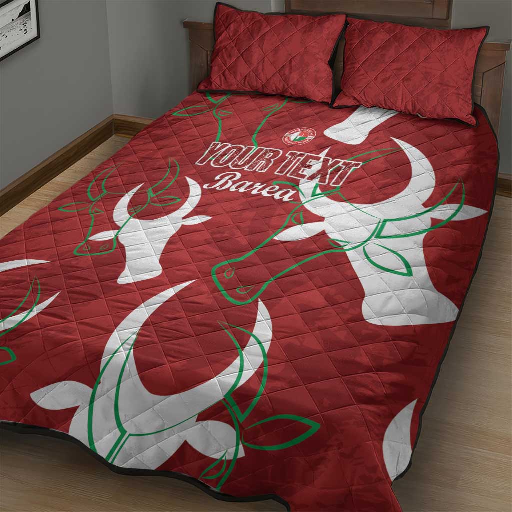 Custom Madagascar Football Quilt Bed Set Allez Barea LT15
