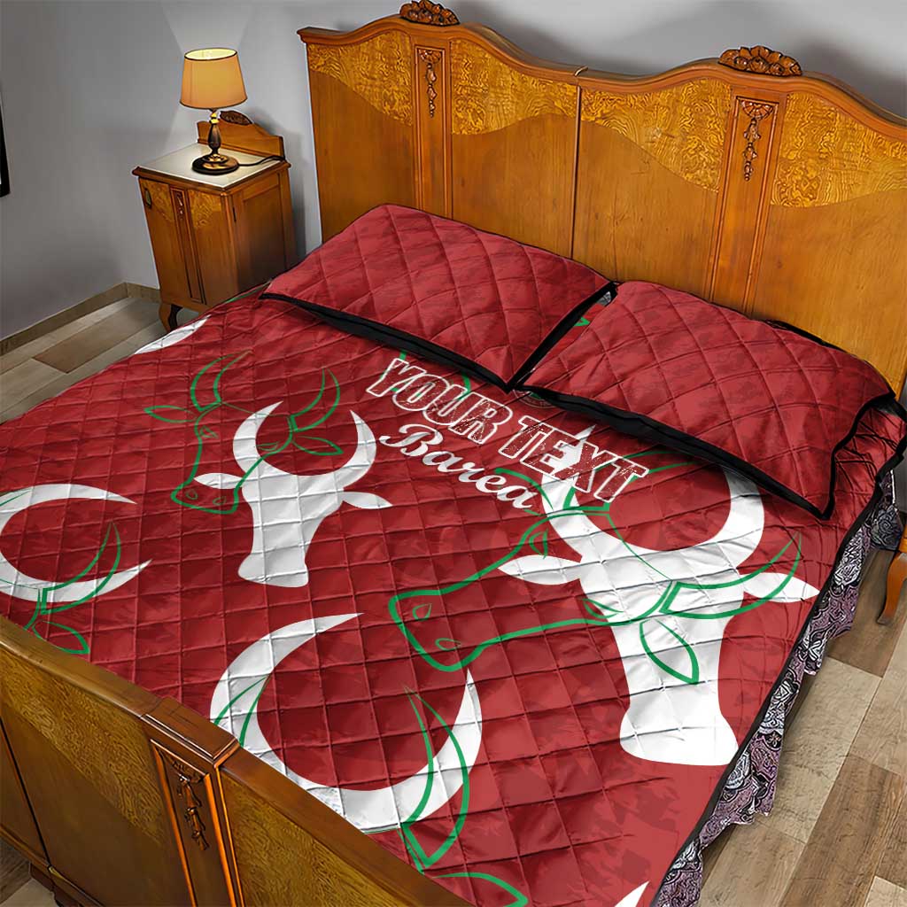 Custom Madagascar Football Quilt Bed Set Allez Barea LT15