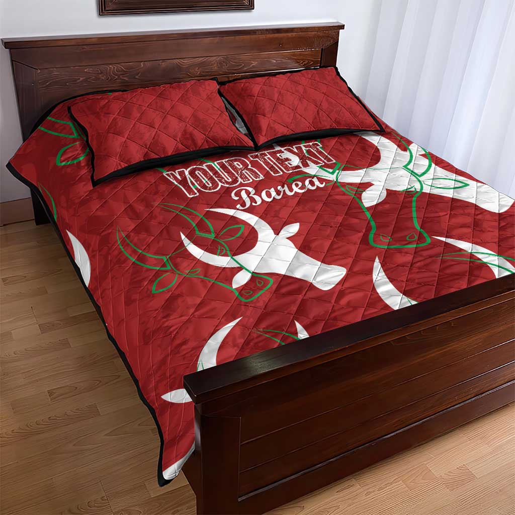 Custom Madagascar Football Quilt Bed Set Allez Barea LT15