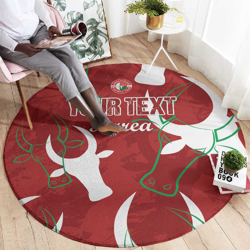 Custom Madagascar Football Round Carpet Allez Barea LT15