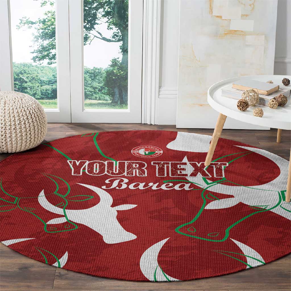 Custom Madagascar Football Round Carpet Allez Barea LT15