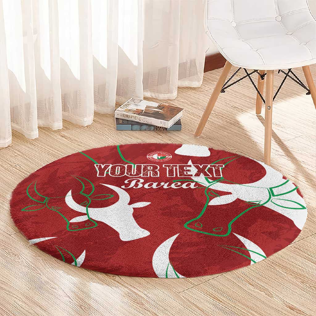 Custom Madagascar Football Round Carpet Allez Barea LT15