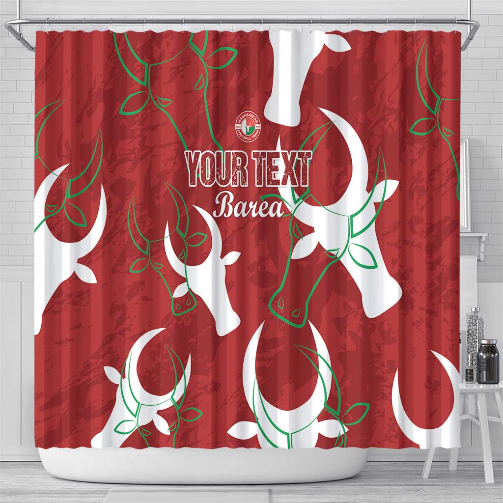 Custom Madagascar Football Shower Curtain Alefa Barea LT15