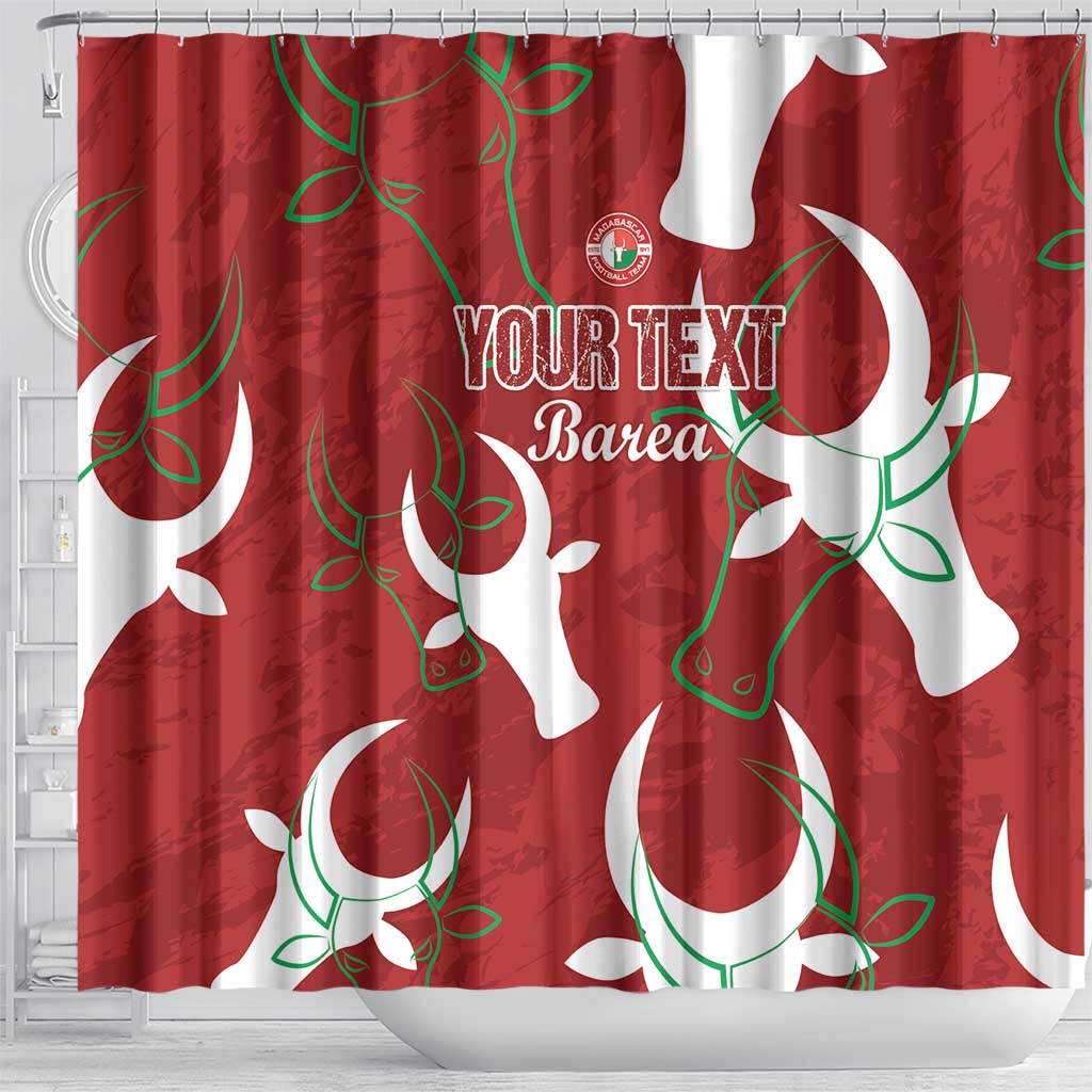Custom Madagascar Football Shower Curtain Alefa Barea LT15