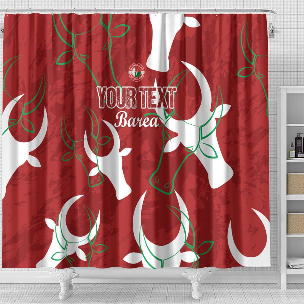 Custom Madagascar Football Shower Curtain Alefa Barea LT15