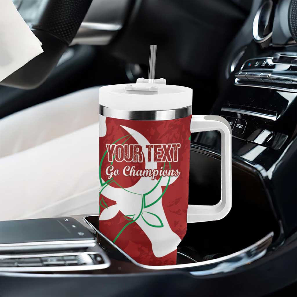 Custom Madagascar Football Tumbler With Handle Allez Barea LT15