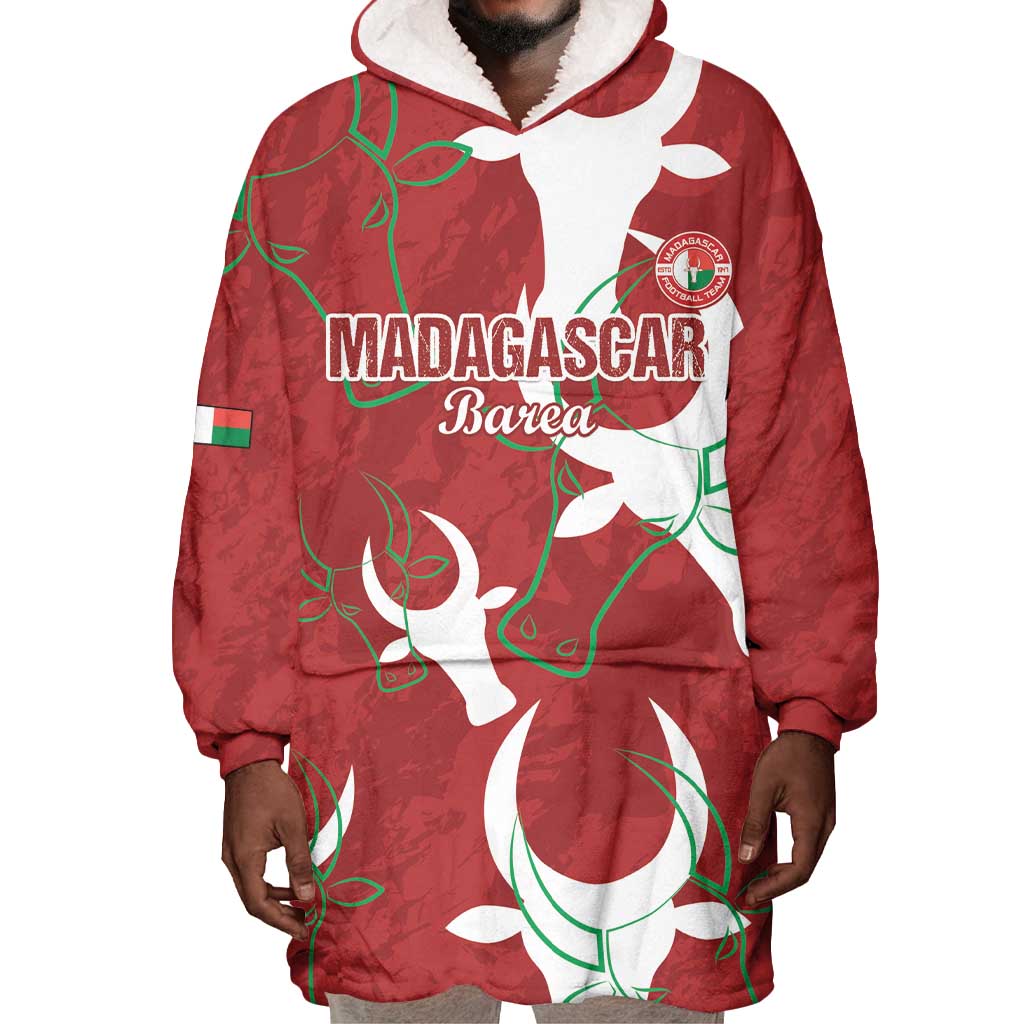 Custom Madagascar Football Wearable Blanket Hoodie Allez Barea LT15