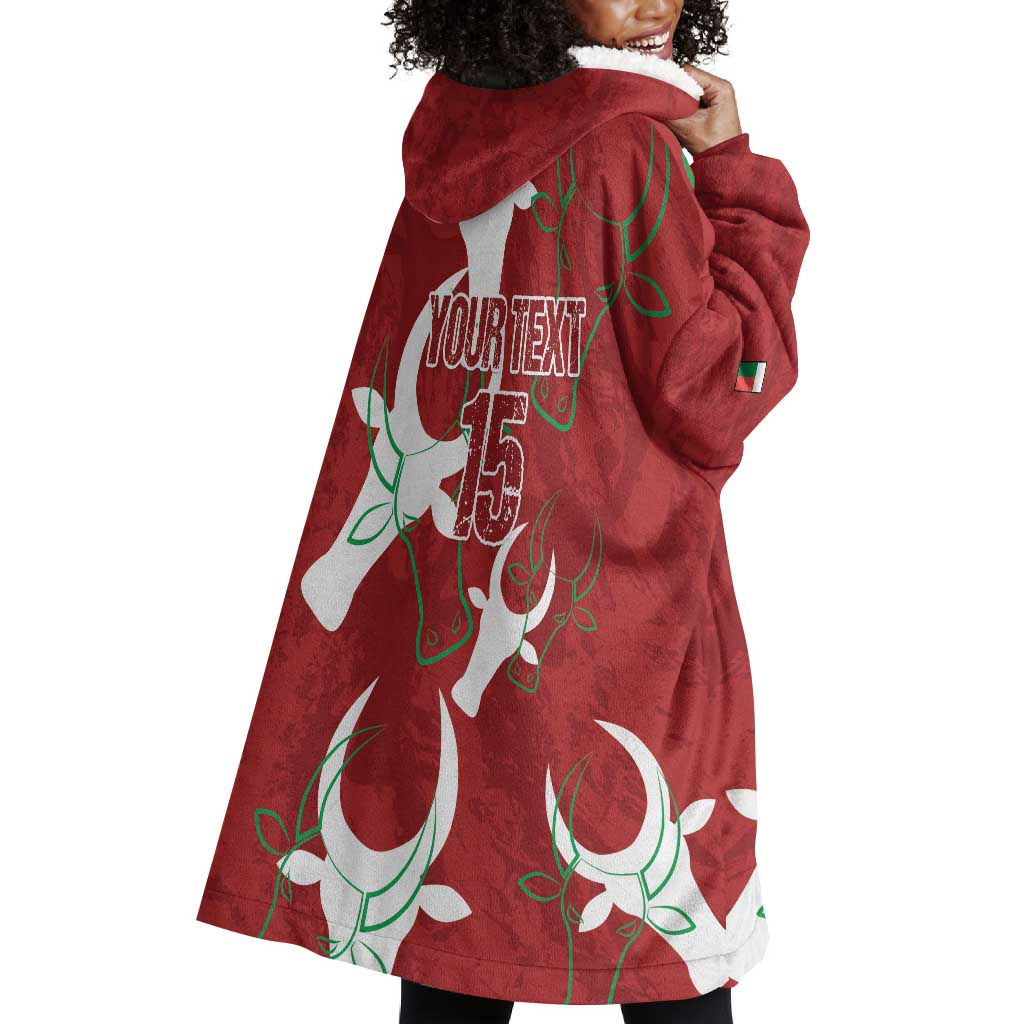 Custom Madagascar Football Wearable Blanket Hoodie Allez Barea LT15
