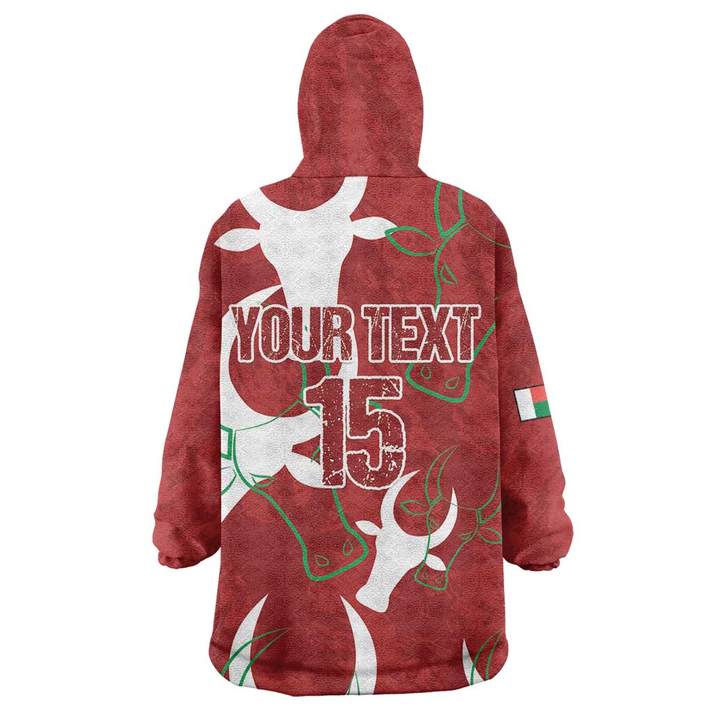Custom Madagascar Football Wearable Blanket Hoodie Allez Barea LT15