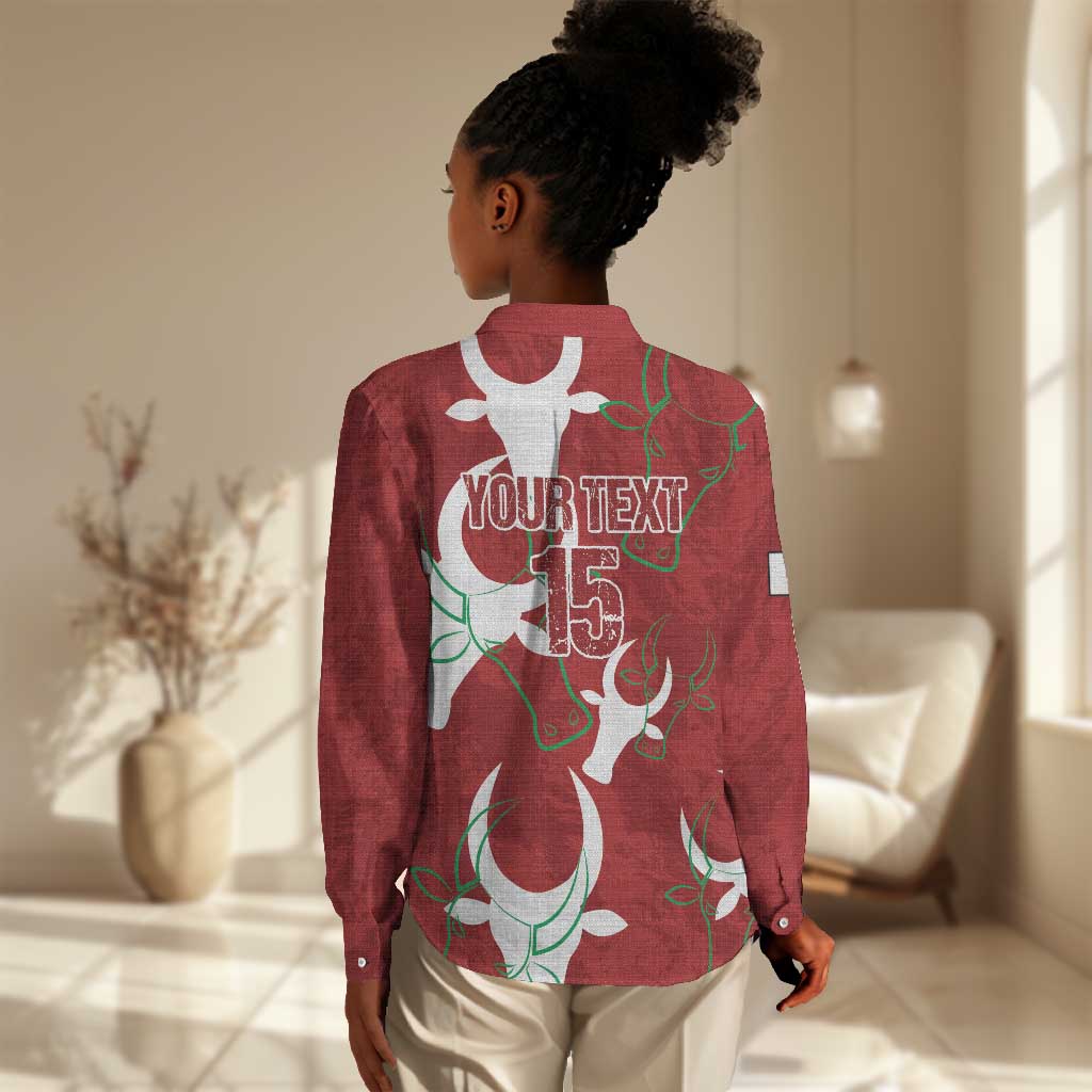 Custom Madagascar Football Women Casual Shirt Allez Barea LT15