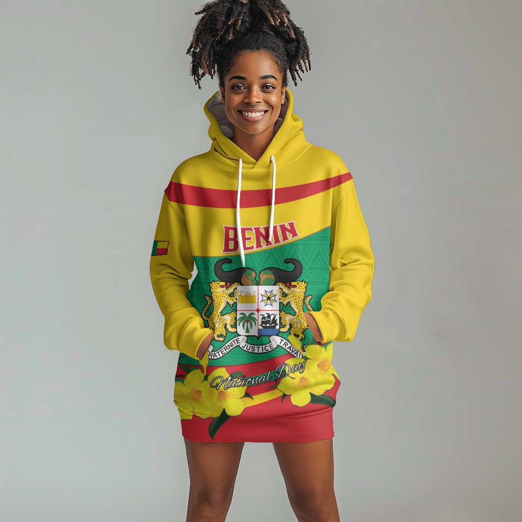 Personalized Happy Benin National Day Hoodie Dress Fraternite Justice Travail LT15