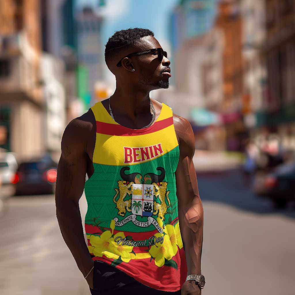 Personalized Happy Benin National Day Men Tank Top Fraternite Justice Travail LT15