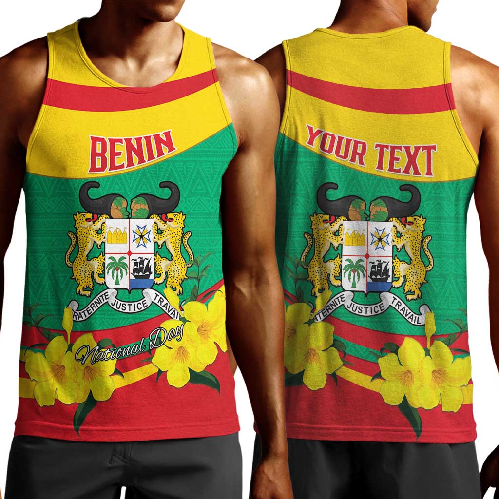 Personalized Happy Benin National Day Men Tank Top Fraternite Justice Travail LT15