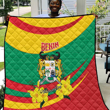 Happy Benin National Day Quilt Fraternite Justice Travail LT15