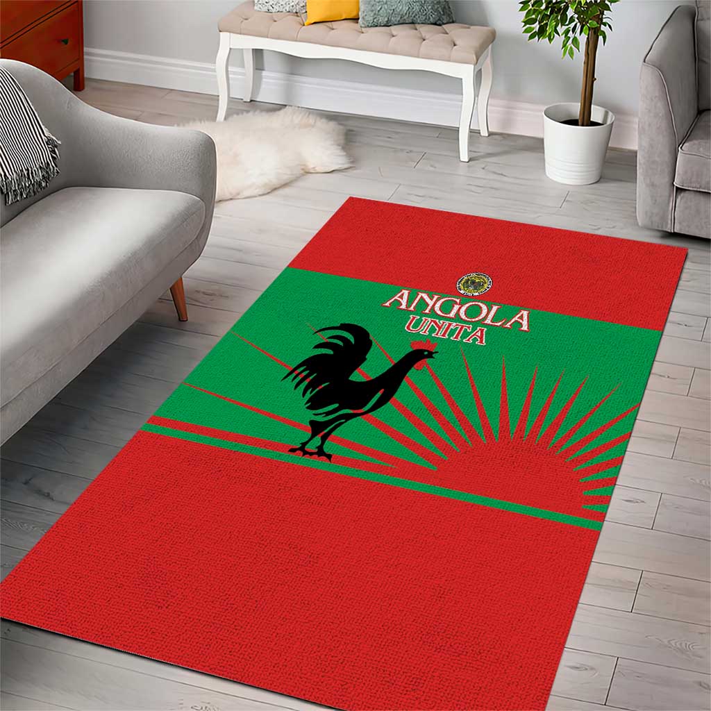 Angola Area Rug UNITA  Party Flag Style LT15
