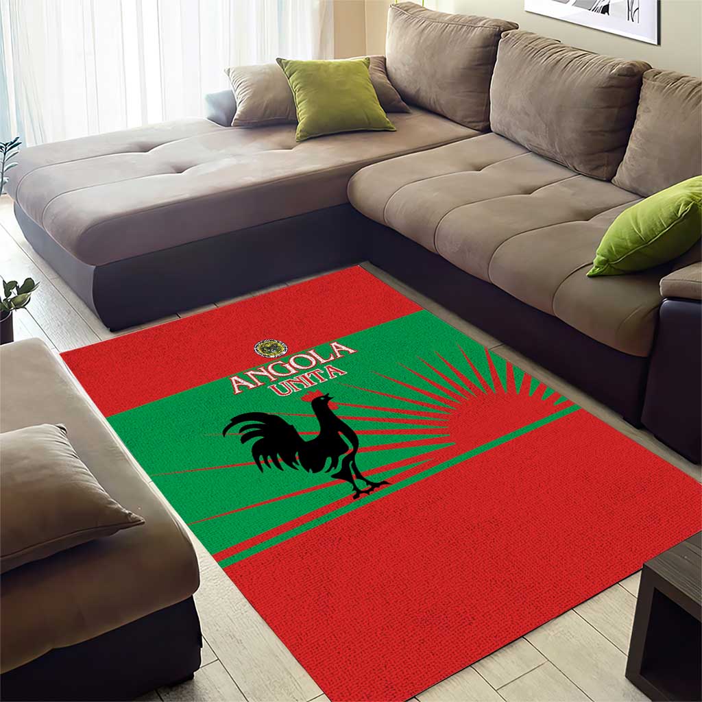 Angola Area Rug UNITA  Party Flag Style LT15