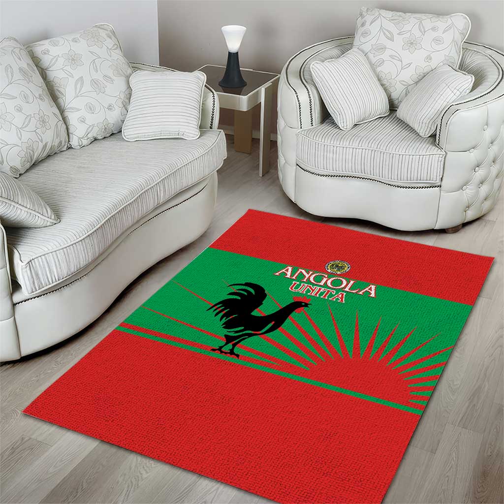 Angola Area Rug UNITA  Party Flag Style LT15