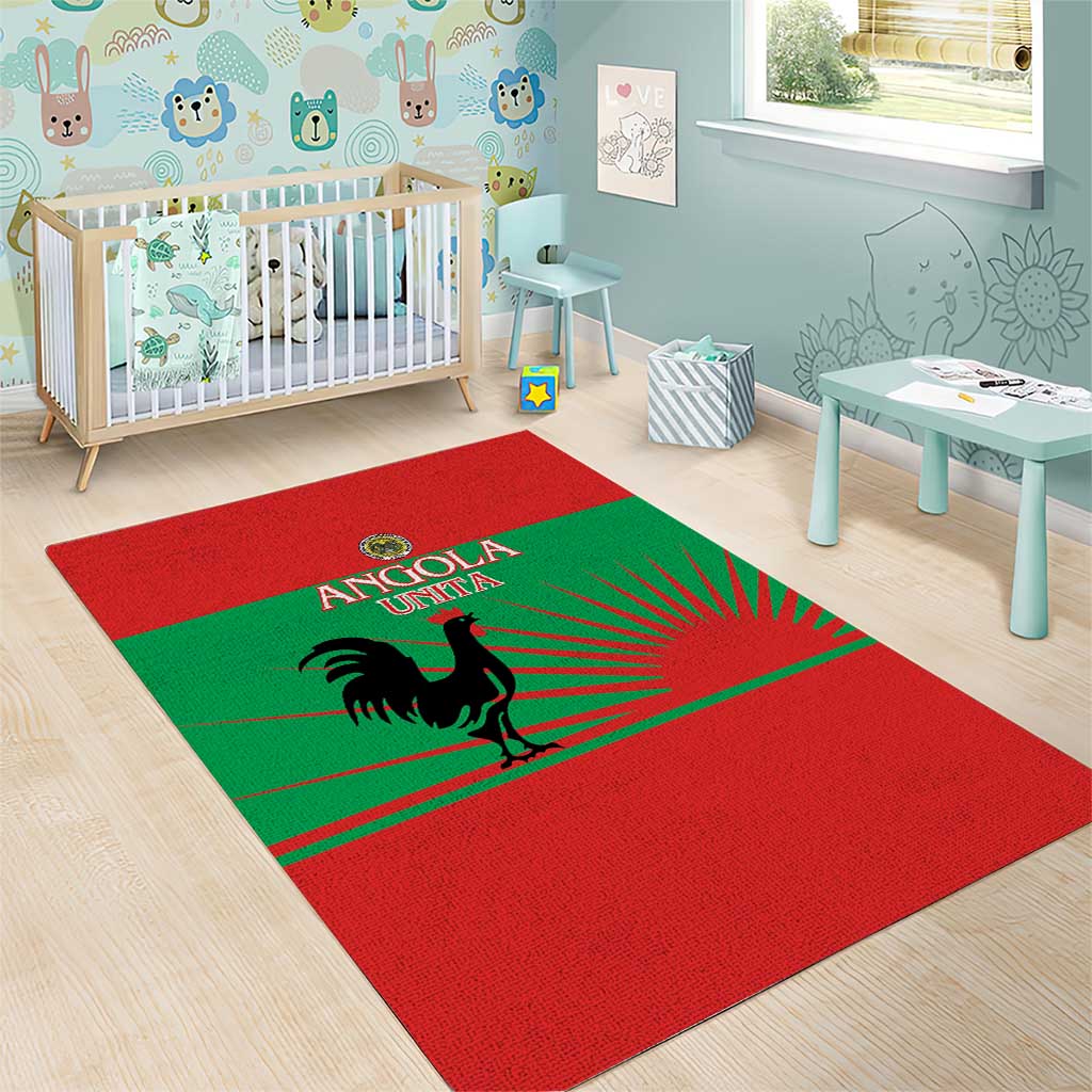 Angola Area Rug UNITA  Party Flag Style LT15