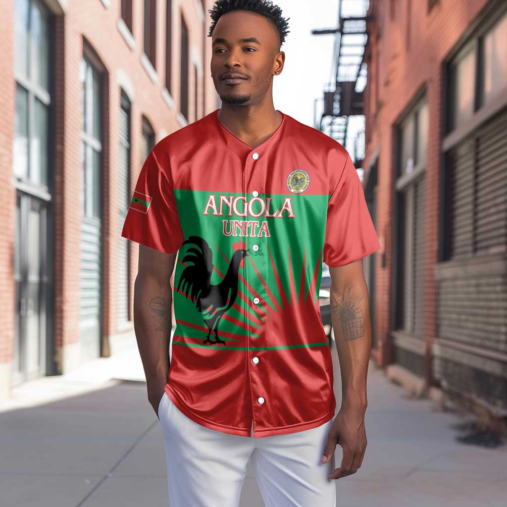 Personalized Angola Baseball Jersey UNITA  Party Flag Style LT15
