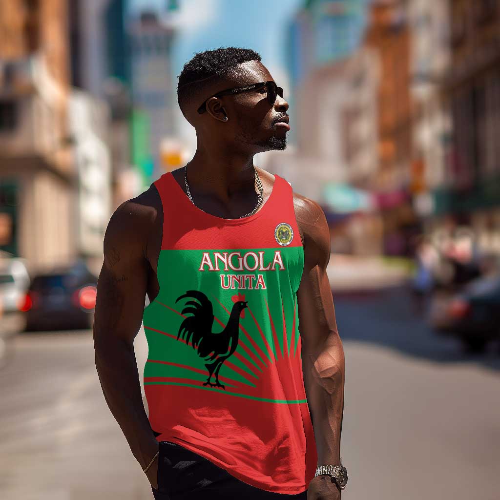Personalized Angola Men Tank Top UNITA  Party Flag Style LT15