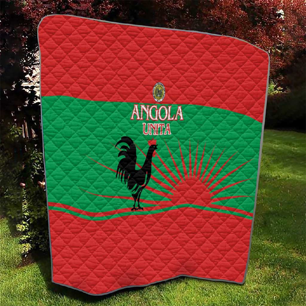 Angola Quilt UNITA  Party Flag Style LT15