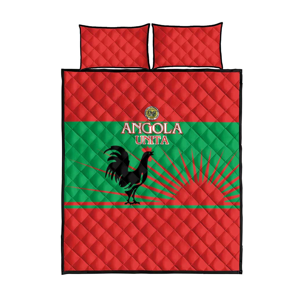 Angola Quilt Bed Set UNITA  Party Flag Style LT15
