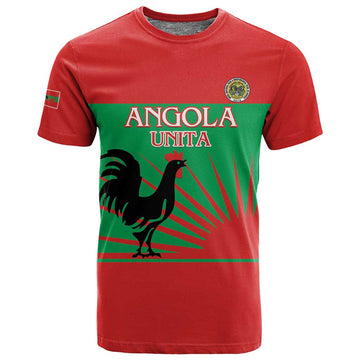 Personalized Angola T shirt UNITA  Party Flag Style LT15