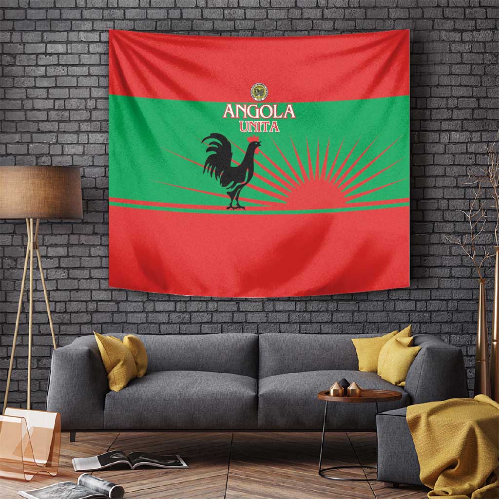 Angola Tapestry UNITA  Party Flag Style LT15