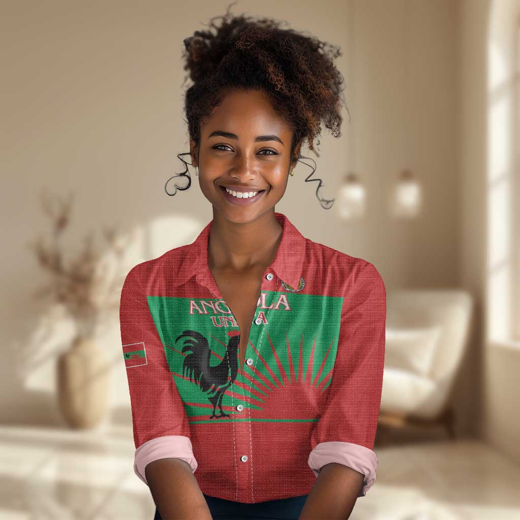 Personalized Angola Women Casual Shirt UNITA  Party Flag Style LT15