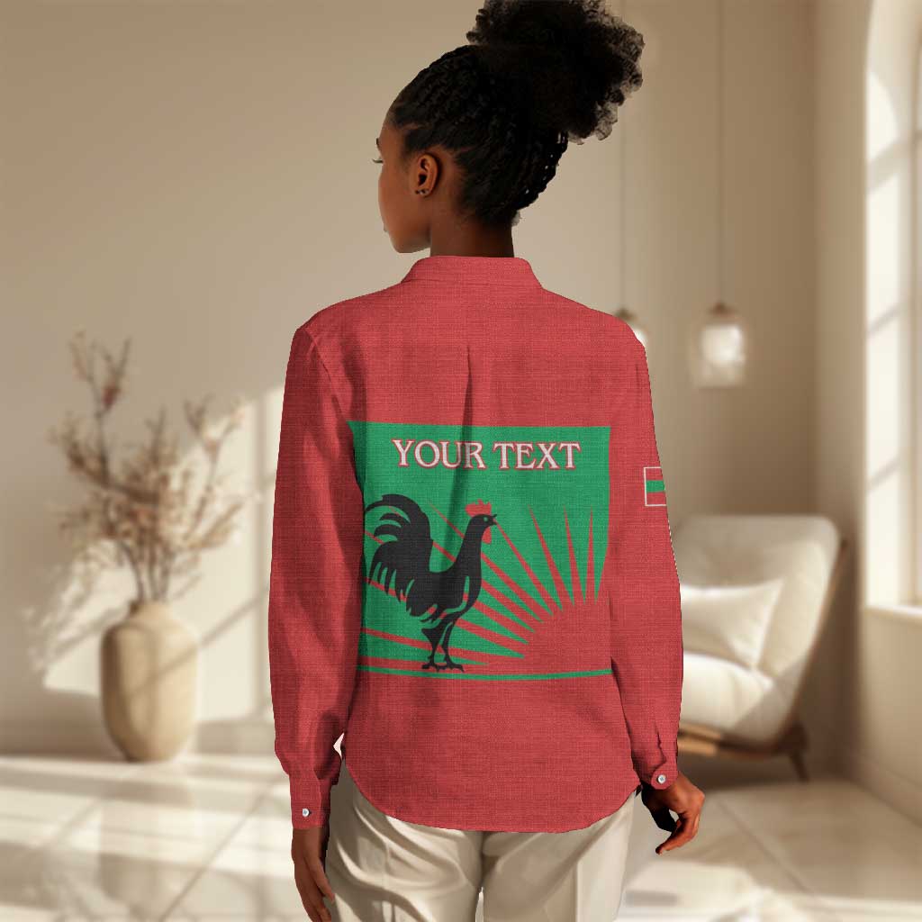 Personalized Angola Women Casual Shirt UNITA  Party Flag Style LT15