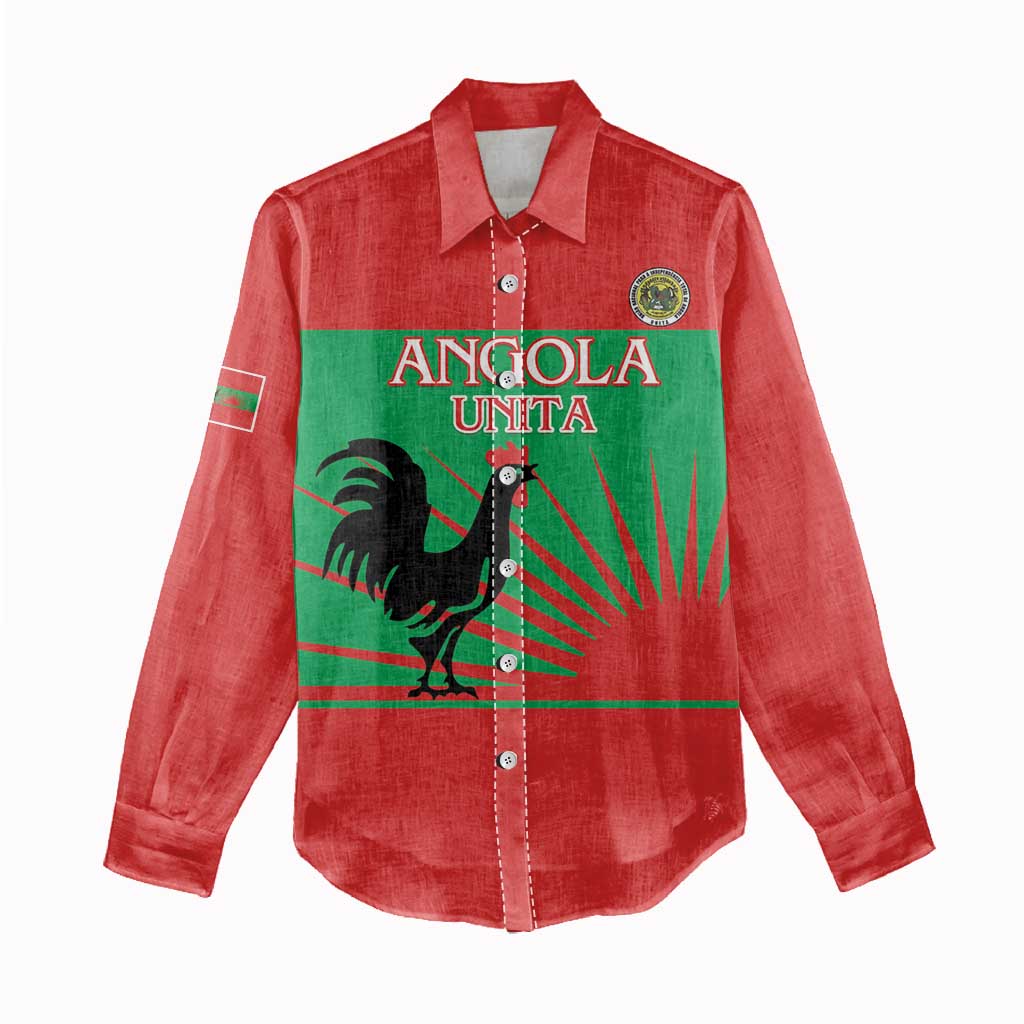 Personalized Angola Women Casual Shirt UNITA  Party Flag Style LT15
