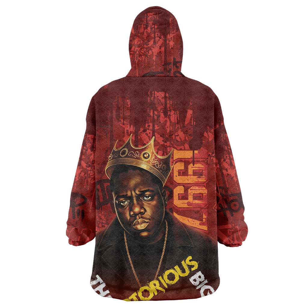 Biggie Smalls Forever Since 1997 Wearable Blanket Hoodie Big Black Hip Hop LT15