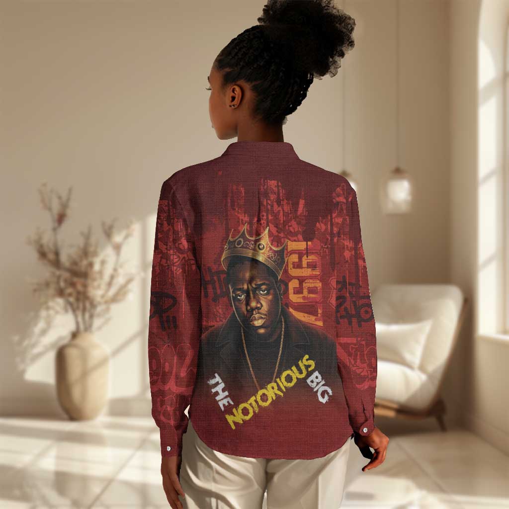 Biggie Smalls Forever Since 1997 Women Casual Shirt Big Black Hip Hop LT15