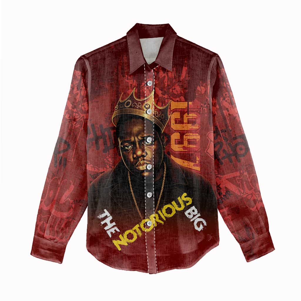 Biggie Smalls Forever Since 1997 Women Casual Shirt Big Black Hip Hop LT15