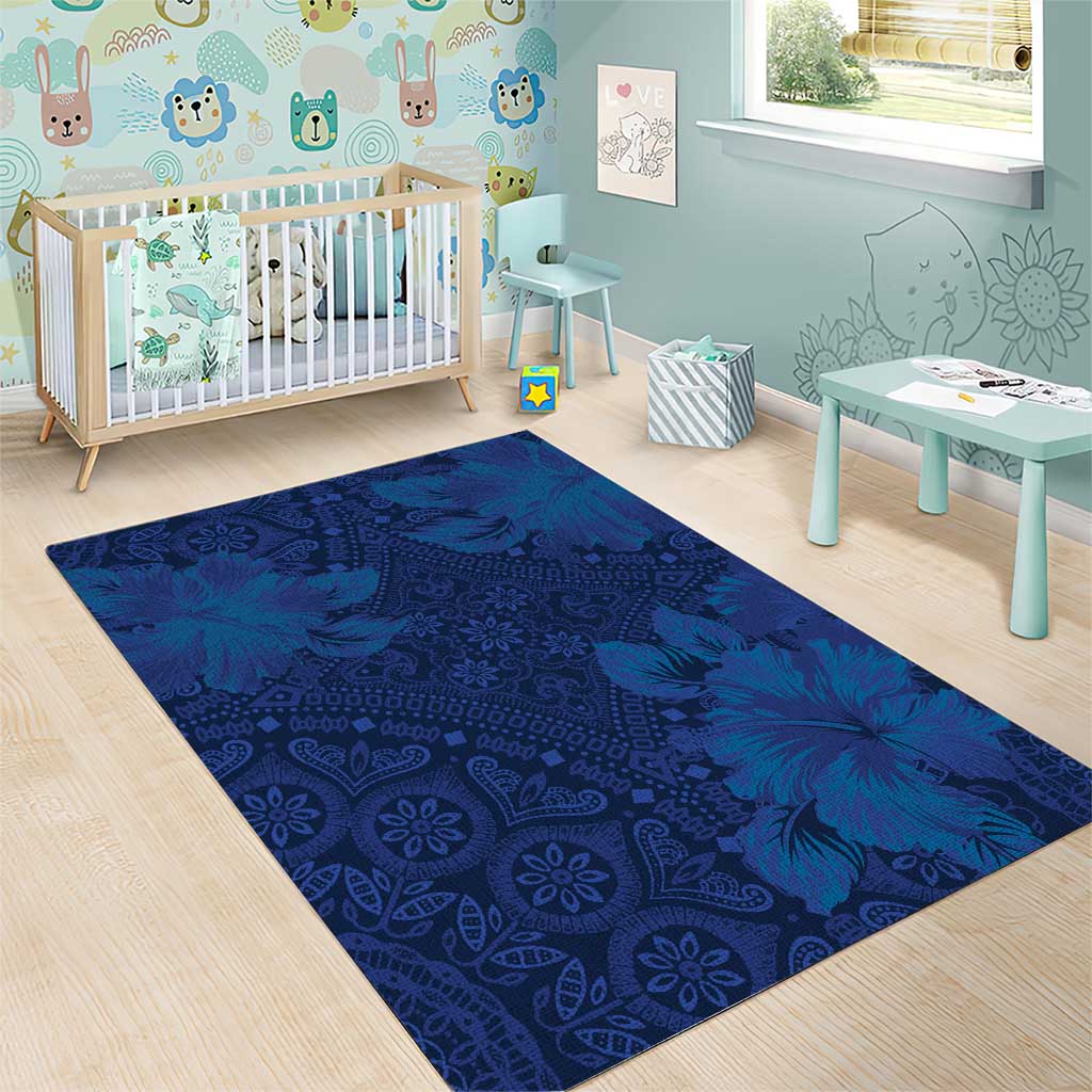 Afro Hibiscus Tropical Area Rug ShweShwe African Pattern LT15