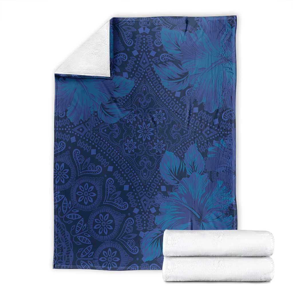 Afro Hibiscus Tropical Blanket ShweShwe African Pattern LT15