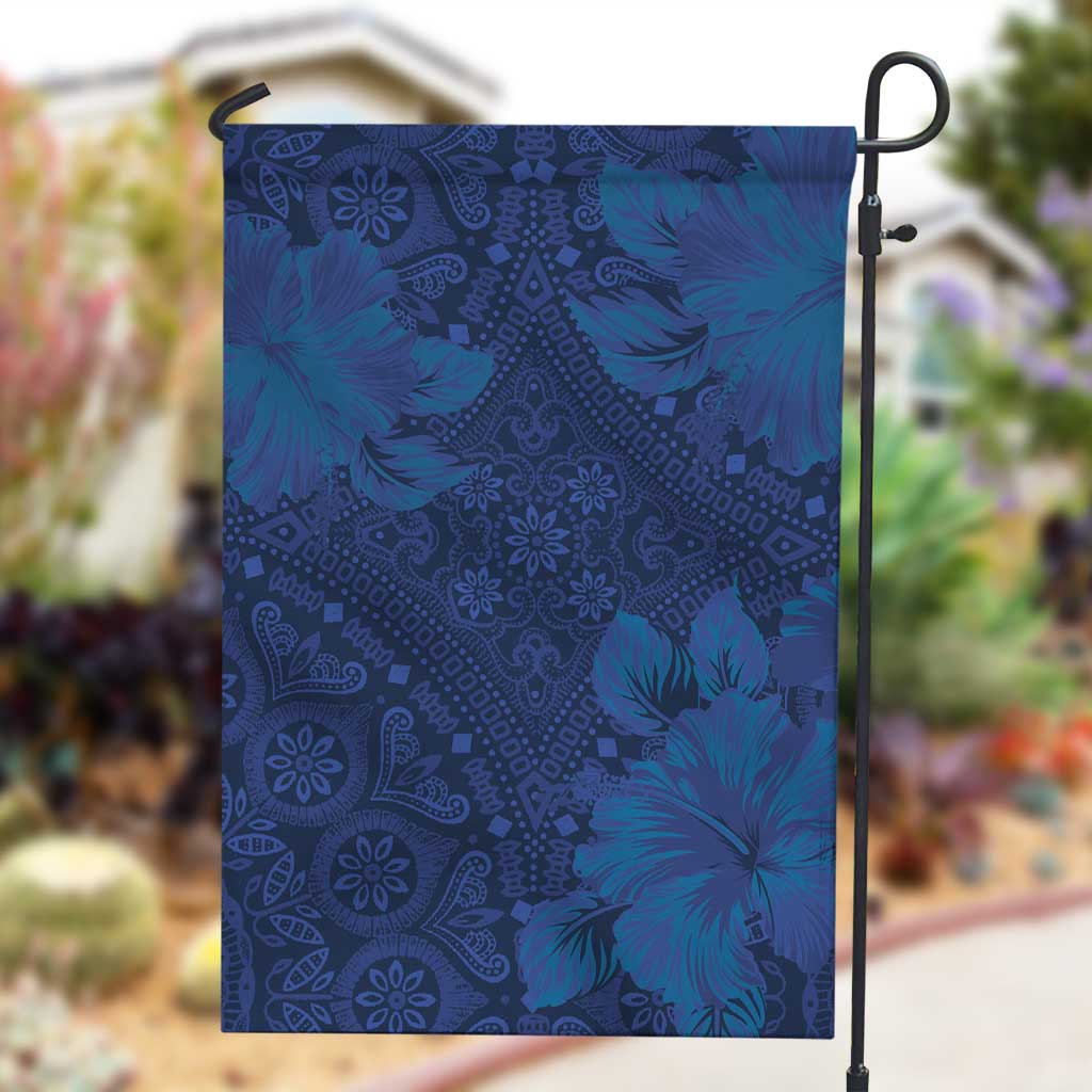 Afro Hibiscus Tropical Garden Flag ShweShwe African Pattern LT15