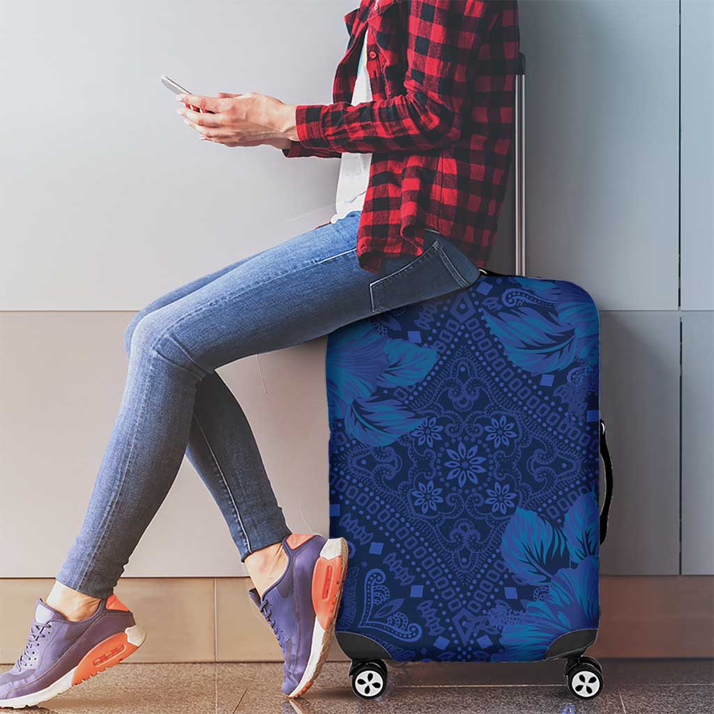 Hibiscus Mix ShweShwe African Pattern Luggage Cover LT15