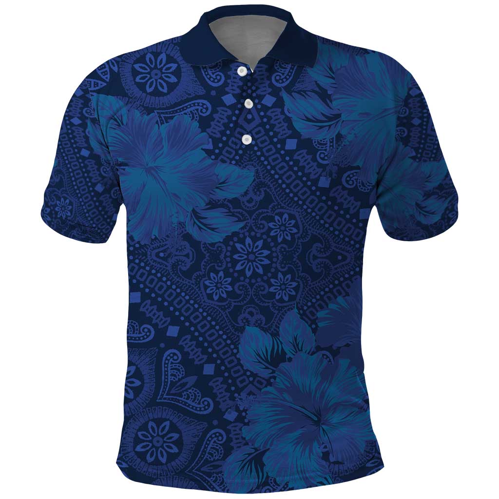 Hibiscus Mix ShweShwe African Pattern Polo Shirt LT15