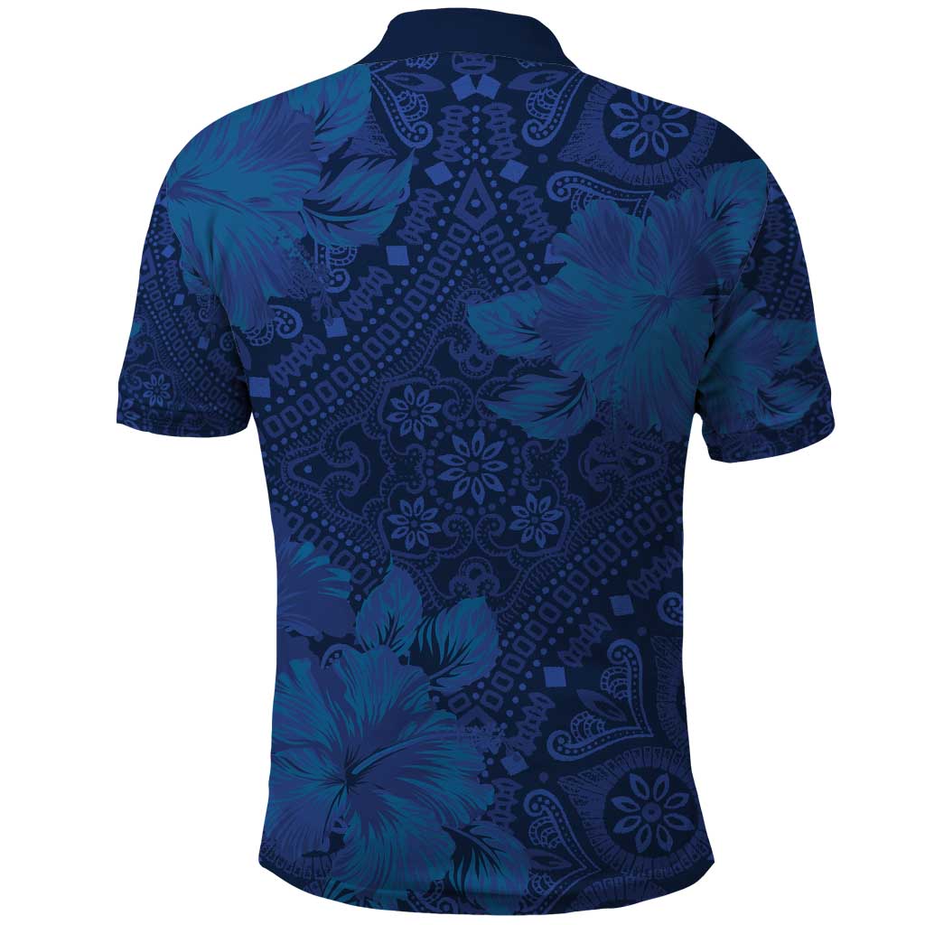 Hibiscus Mix ShweShwe African Pattern Polo Shirt LT15