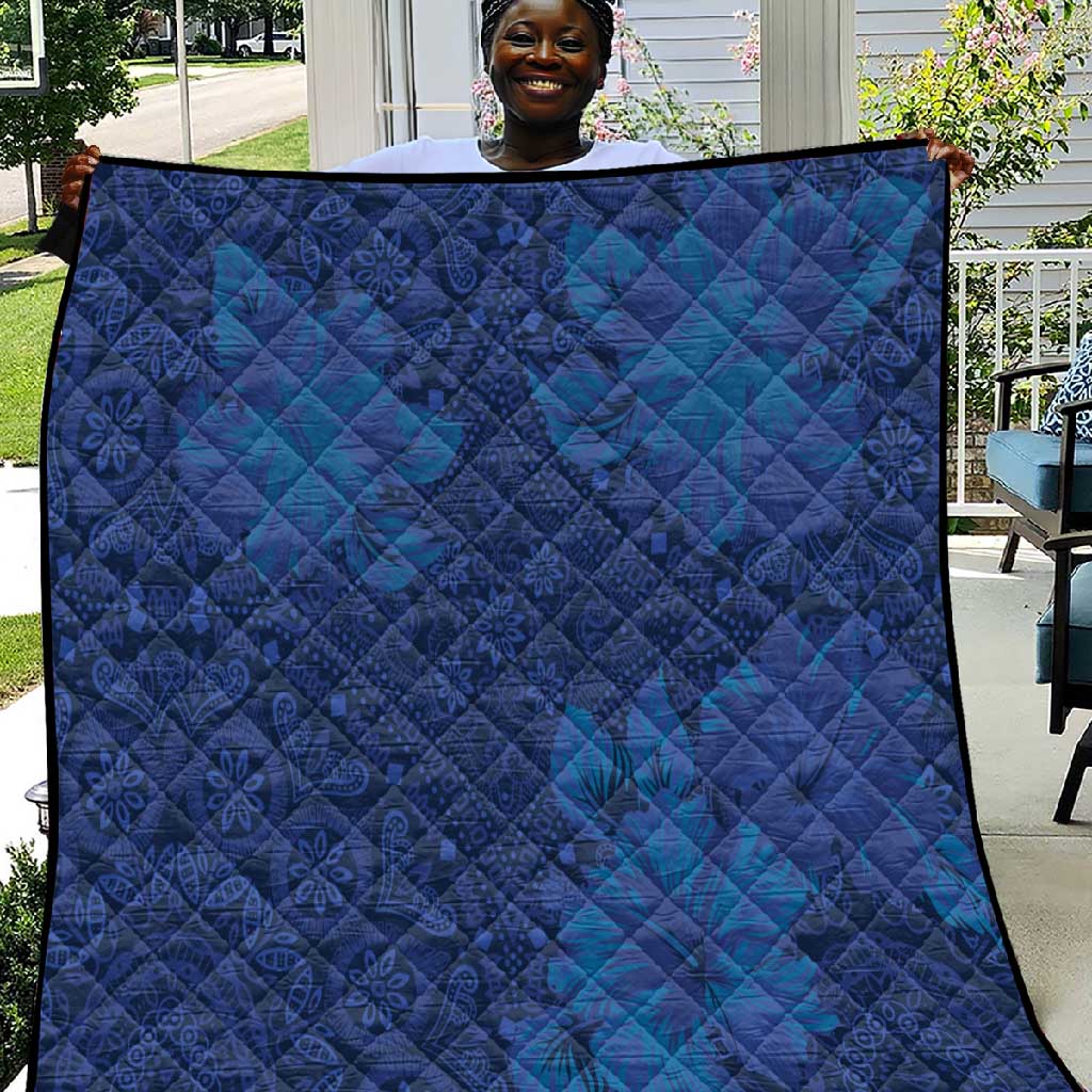 Afro Hibiscus Tropical Quilt ShweShwe African Pattern LT15
